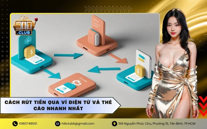 Cách rút tiền qua Ví điện tử và Thẻ cào nhanh nhất