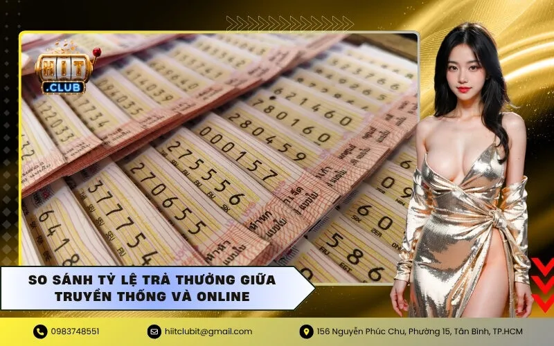 So sánh tỷ lệ trả thưởng giữa truyền thống và online
